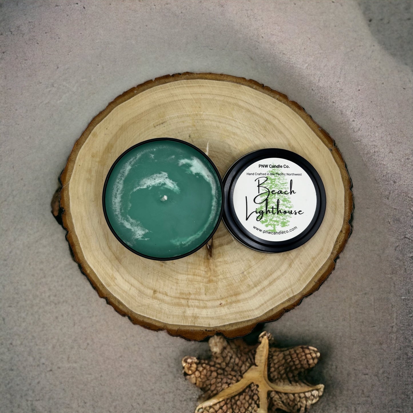 Beach Lighthouse Scented Candle image 0