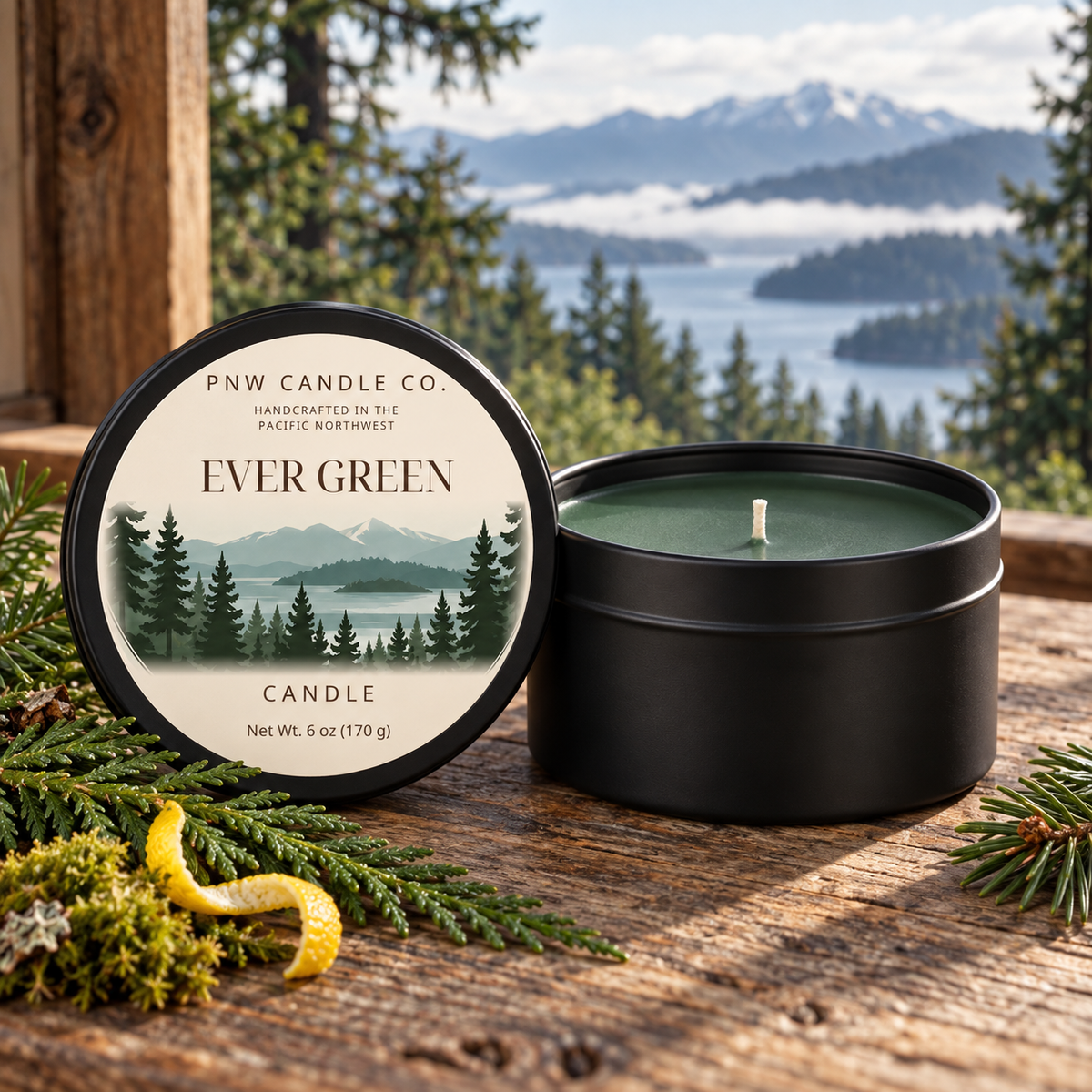 Ever Green Scented Candle 🌲🕯️