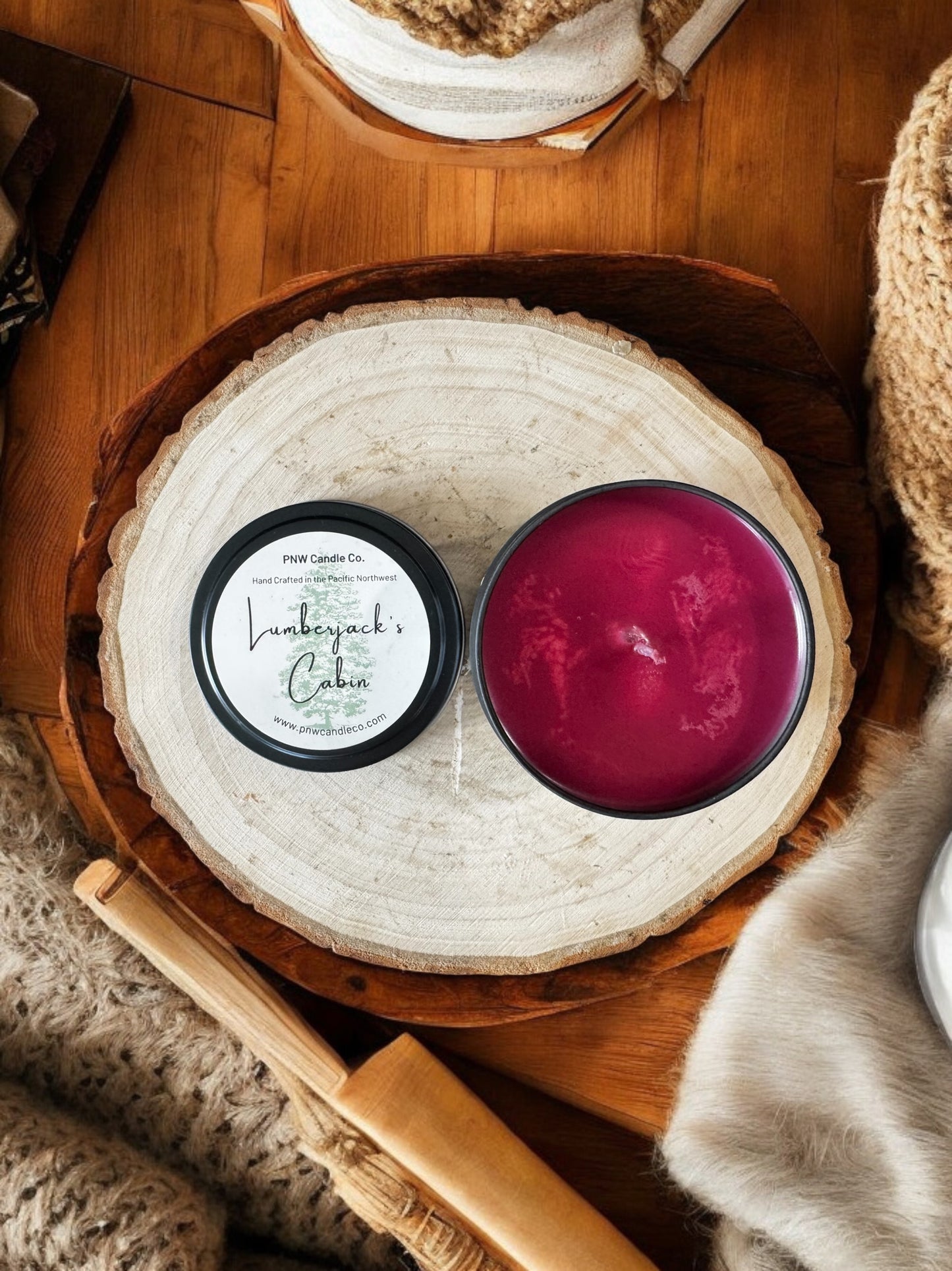 Lumberjack’s Cabin Scented Candle 🪓🕯️ - PNW Candle Co
