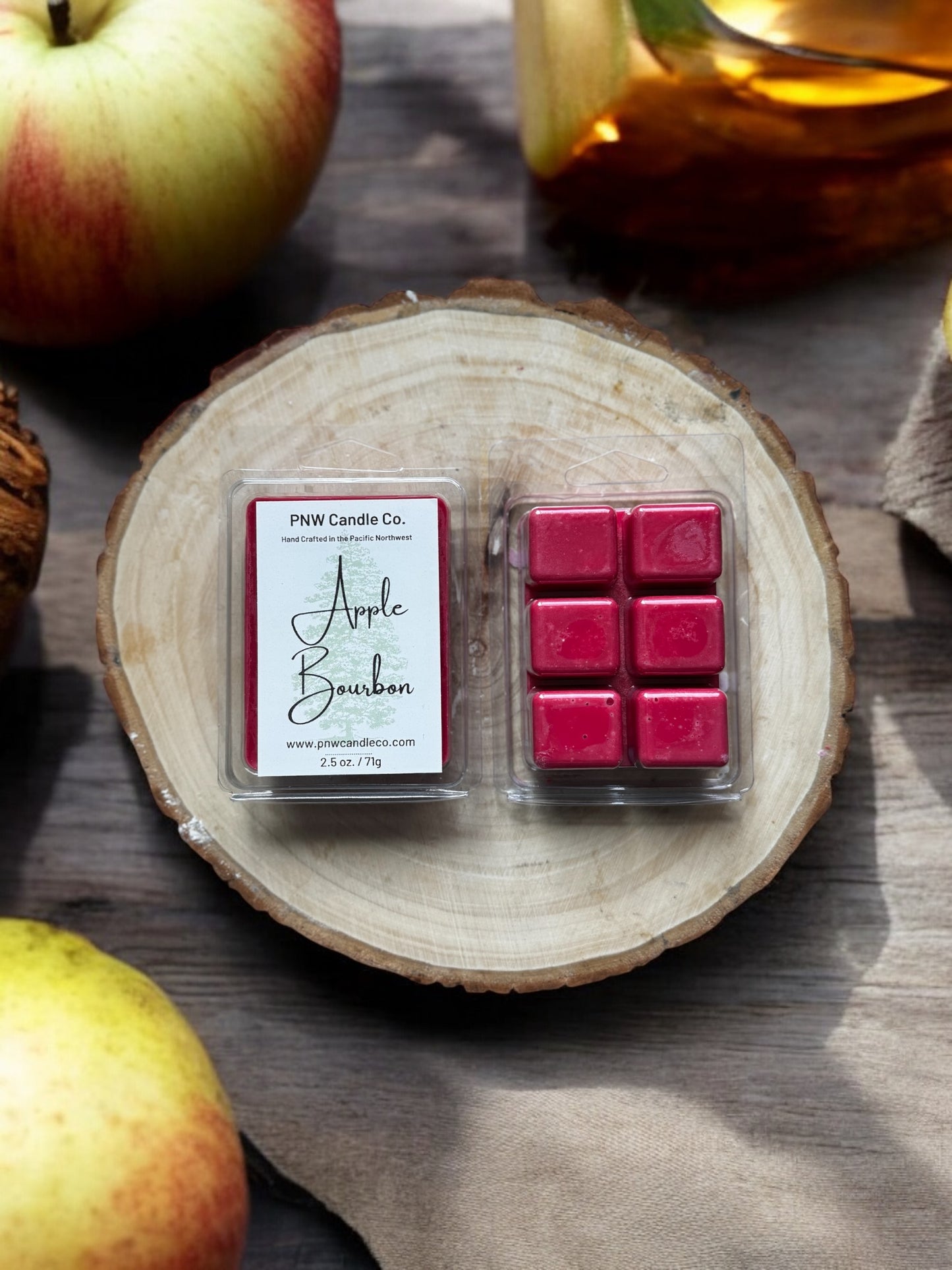 Apple Bourbon Wax Melt ππ₯β¨ - PNW Candle Co