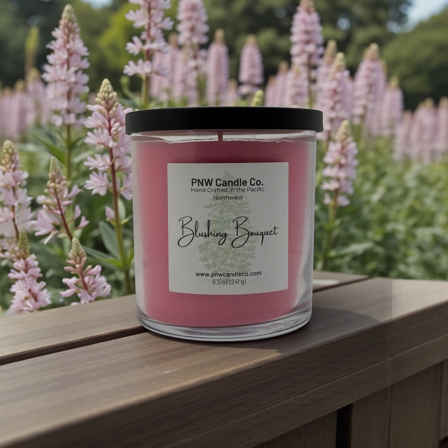 Blushing Bouquet Scented Candle - PNW Candle Co