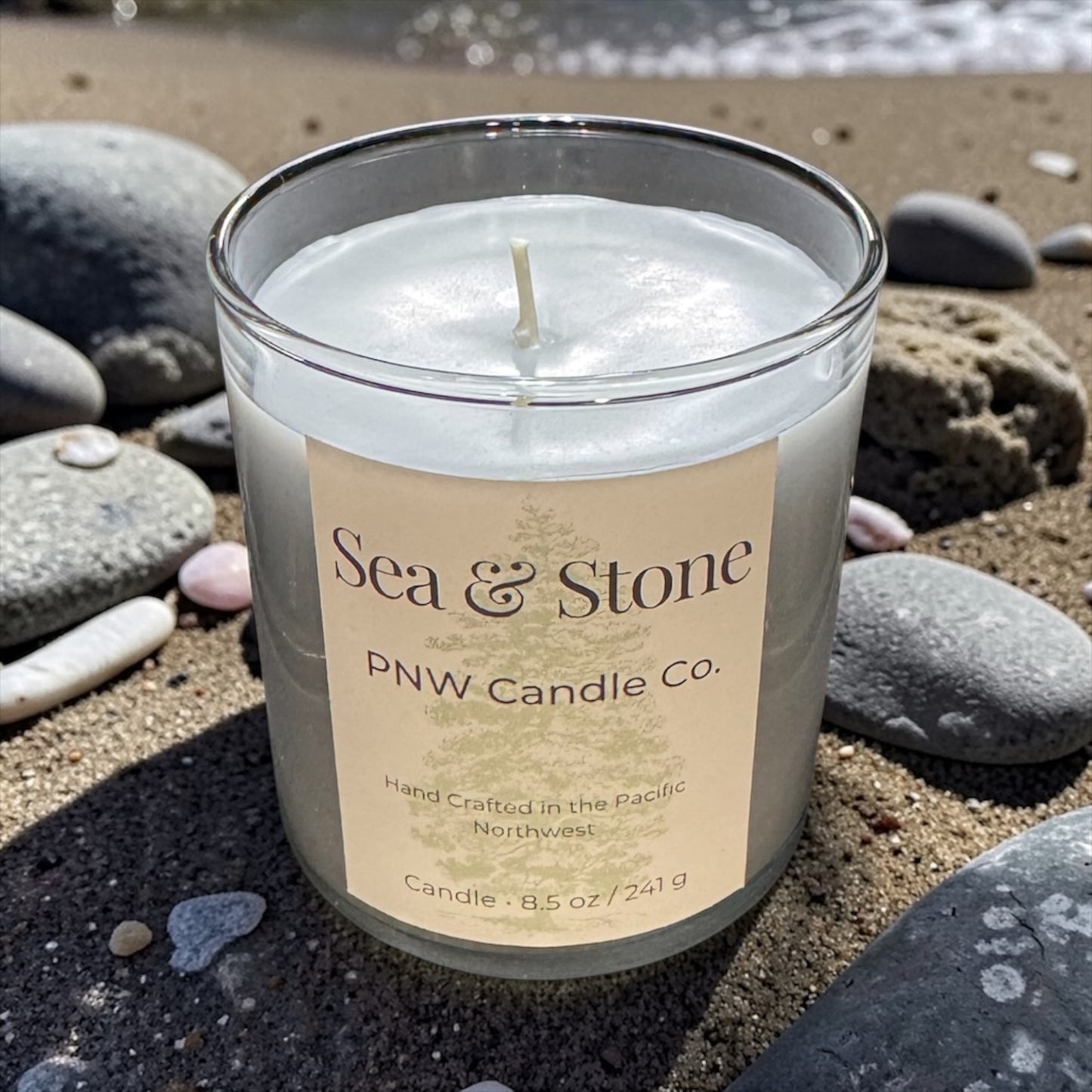 Sea & Stone Scented Candle - PNW Candle Co