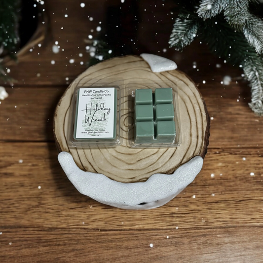 Holiday Wreath Wax Melt - PNW Candle Co