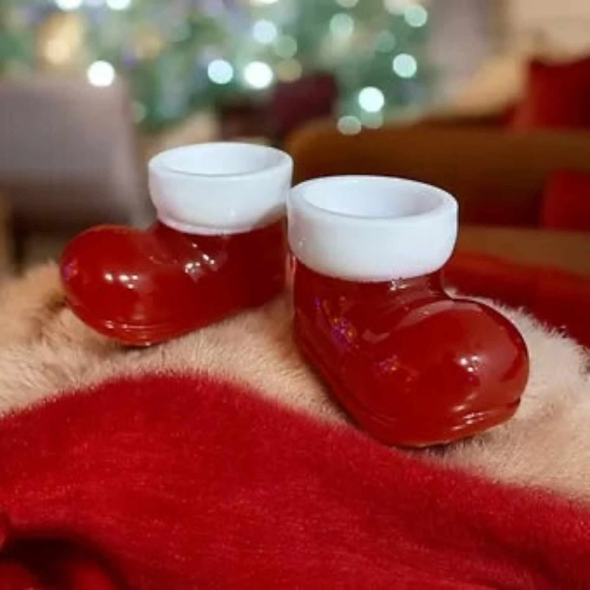 Santa's Shoe Tea Light Holder🎅✨ - PNW Candle Co