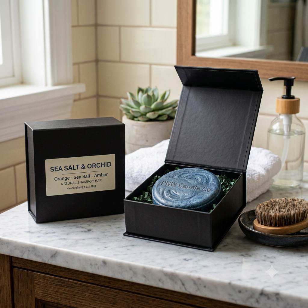 Sea Salt & Orchid Shampoo Bar