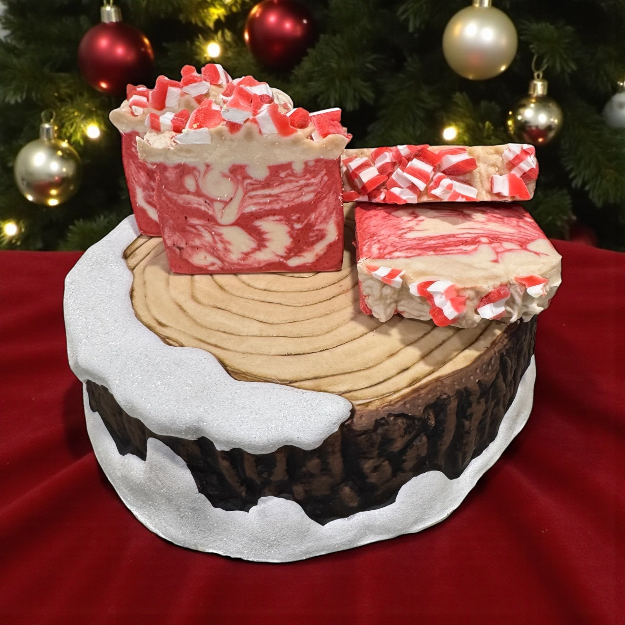 Peppermint Bark Handcrafted Soap - PNW Candle Co