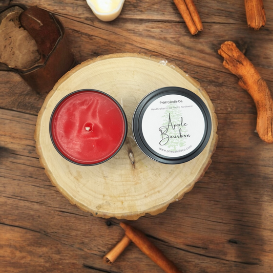Apple Bourbon Scented Candle - PNW Candle Co