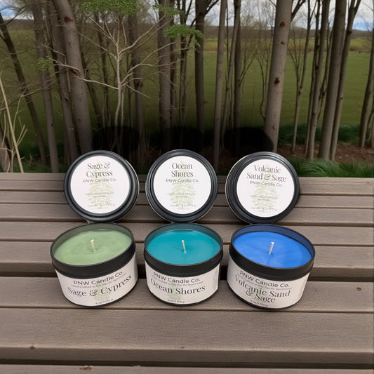 Pacific Northwest Essentials Discovery Candle Set - PNW Candle Co