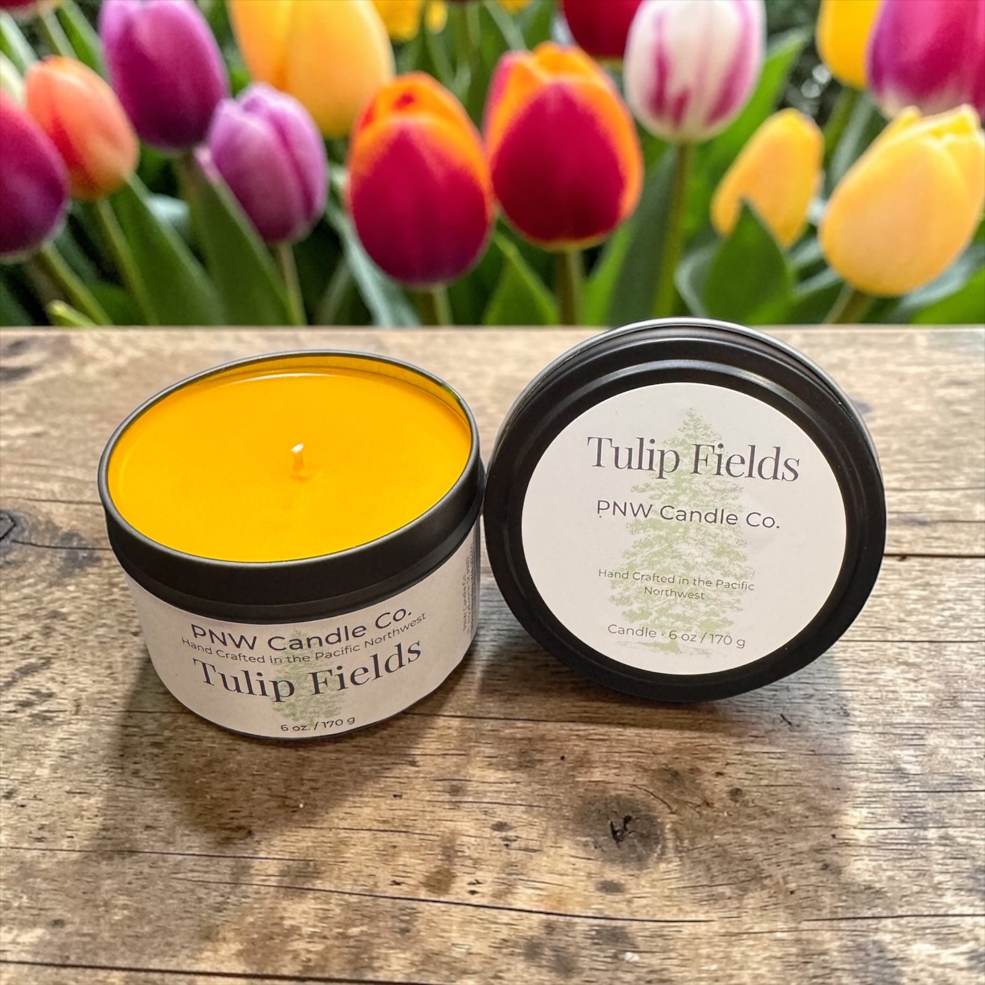 Tulip Fields Scented Candle - PNW Candle Co