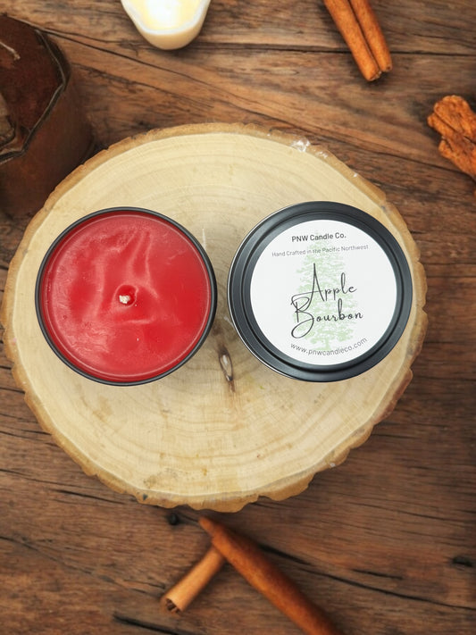 Apple Bourbon Scented Candle - PNW Candle Co