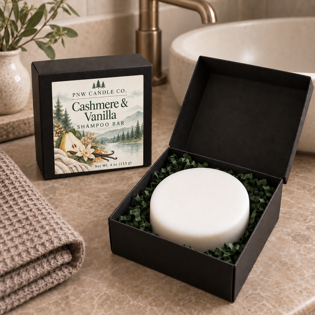 Cashmere & Vanilla Shampoo Bar