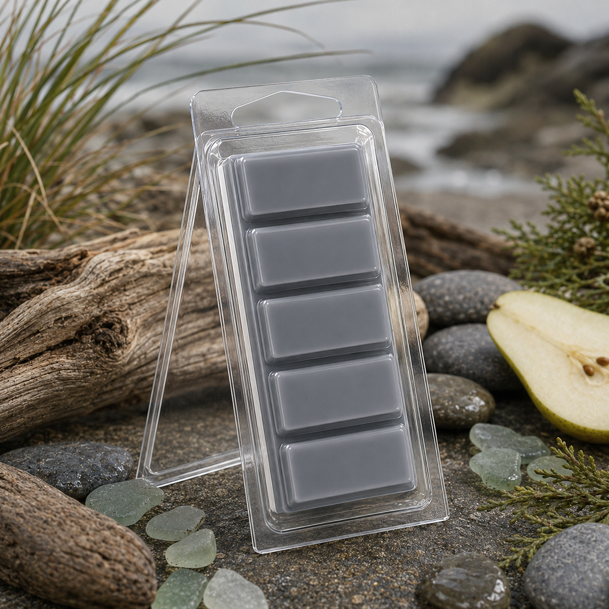 Sea and Stone 2 oz Snap Bar included in the Wax Melt Starter Gift Set.